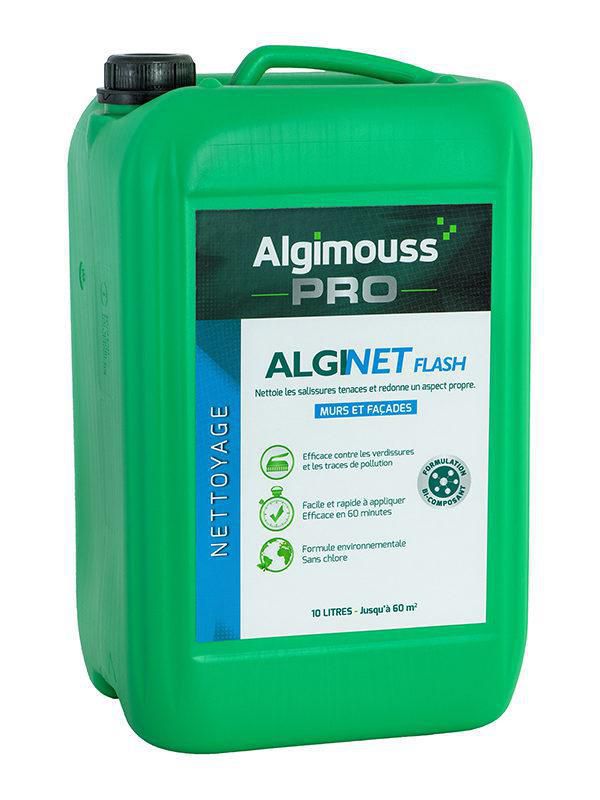 Nettoyant bi-composants Alginet Flash pour mur et façade - bidon de 10 l