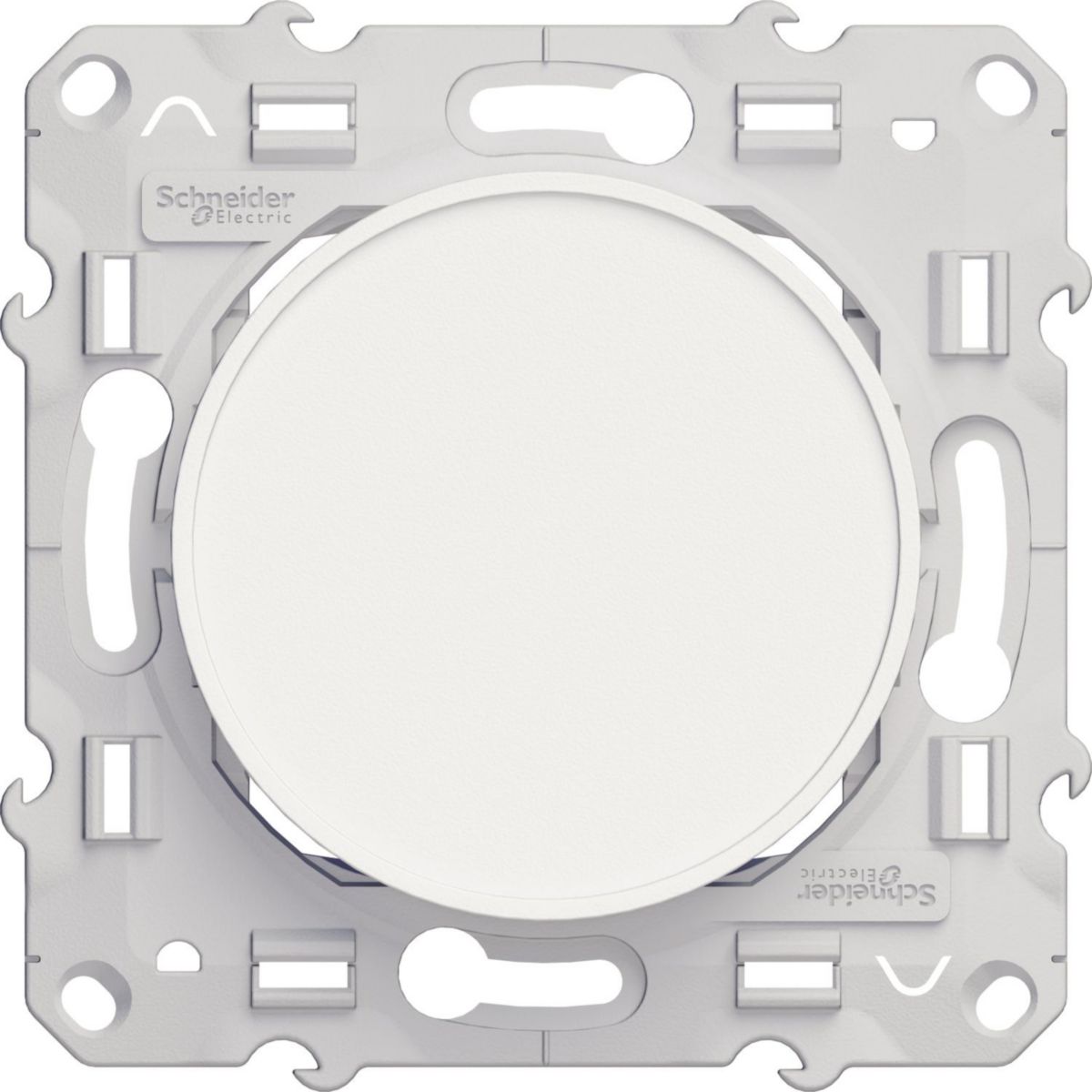 Obturateur Odace - sans plaque - blanc brillant