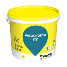 Enduit organique de parement webertene ST pour façade neuve aspect ribbé - blanc éclat 700 - seau de 25Kg