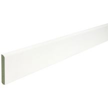 Plinthe angle arrondi - MDF hydrofuge prépeint blanc - 10x100x2440 mm