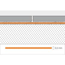 Natte d'isolation phonique Ditra Sound dalle 55x75cm hauteur 3,5mm Réf. DITRA-S355