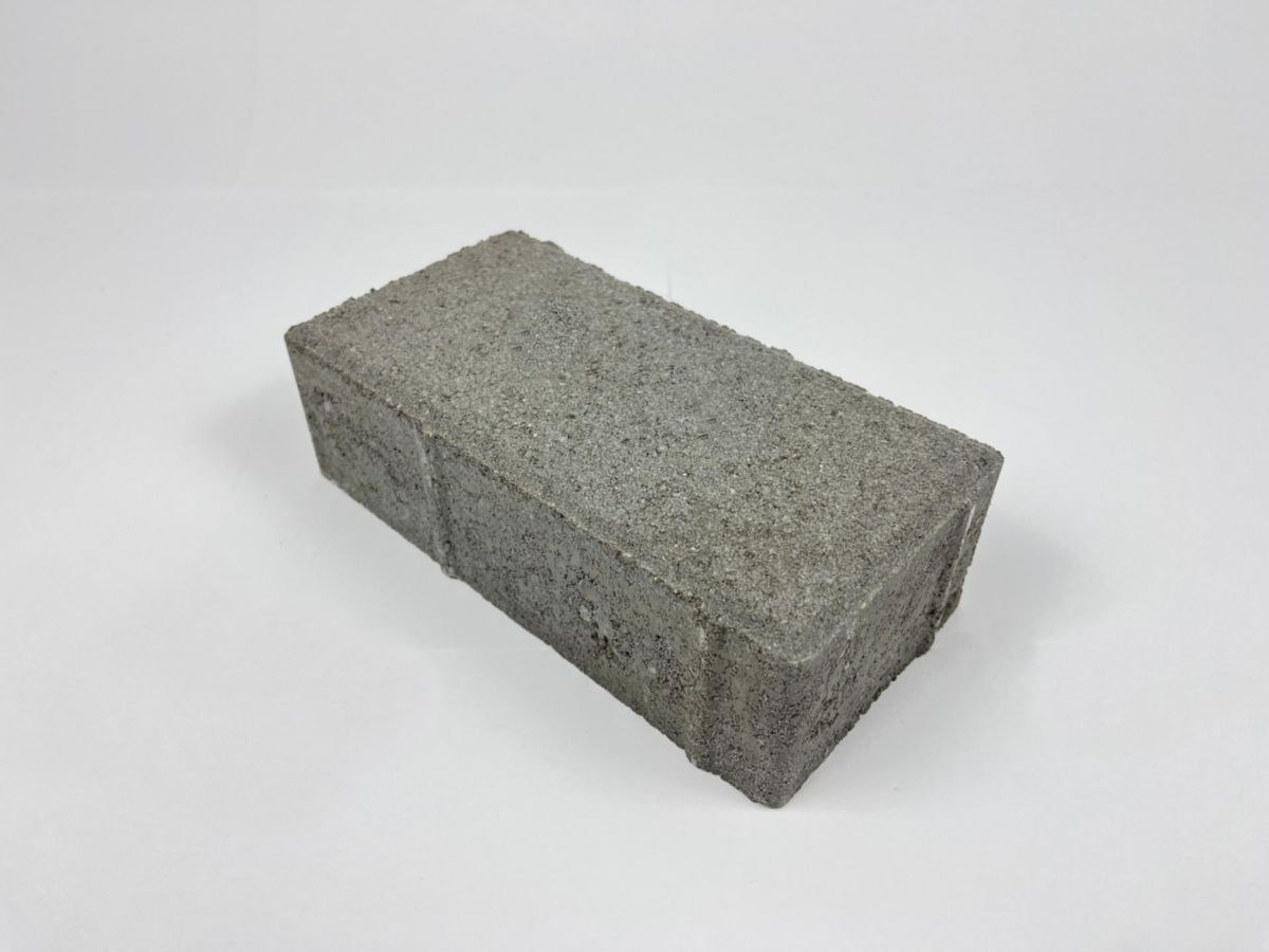 Pavé rectangle 10x20x6cm gris