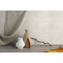 Carrelage mural faïence Replace - Path structuré effet 3D beige - 25x76 cm