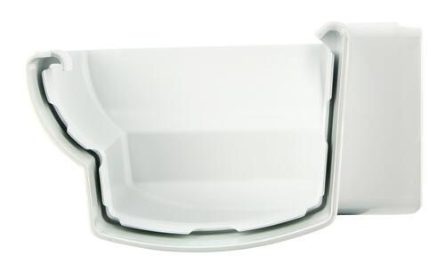 Angle extérieur 90° PVC pour gouttière Ovation LG28 blanc Nicoll UAEC28B