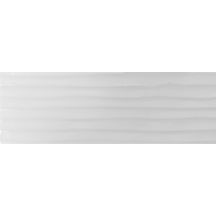 Faïence Arte Deco Twist Evolution blanc mat wave décor 20 x 60 cm