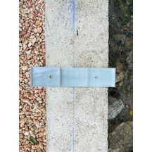 Fixation Odemur pour bloc béton de 200 - aluminium - 270x60x3 mm