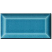 Carrelage métro faïence - bleu chinois craquelé n°20 - 7,5x15 cm - ép. 8 mm