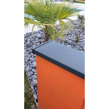 Embout Odemur plat - PVC anthracite 7016 mat