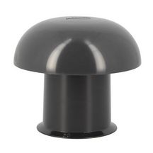 Chapeau de ventilation CC5M PVC simple ardoise avec moustiquaire diamètre embase 50 mm