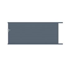 Portail coulissant Evans - gris anthracite 7016 - 3500x1550 mm