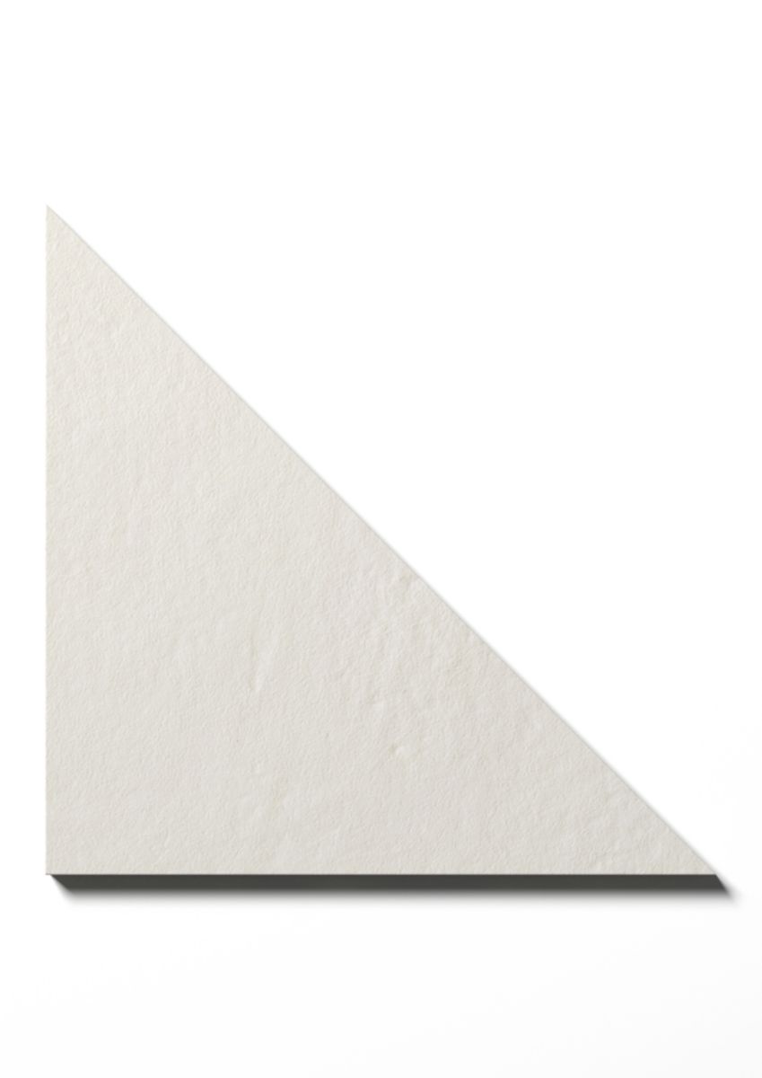 Carrelage de sol intérieur Color Studio triangle - grès cérame rectifié - ton white - 20x20x28 cm - ép. 6 mm