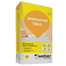 Mortier de montage webercel bloc pour béton cellulaire - sac de 25 kg