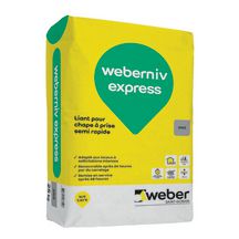 Liant pour chape weber.niv express sac de 25 kg Réf: 11101659