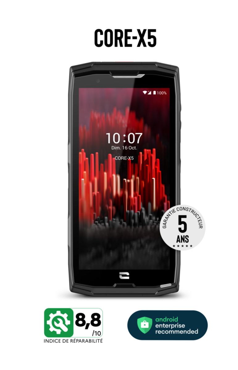 Smartphone CORE-X5 128 Go - Pack Pro (X-GLASS + X-CABLE inclus)