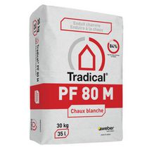 Chaux aérienne blanche Tradical PF 80 M - sac de 30 kg