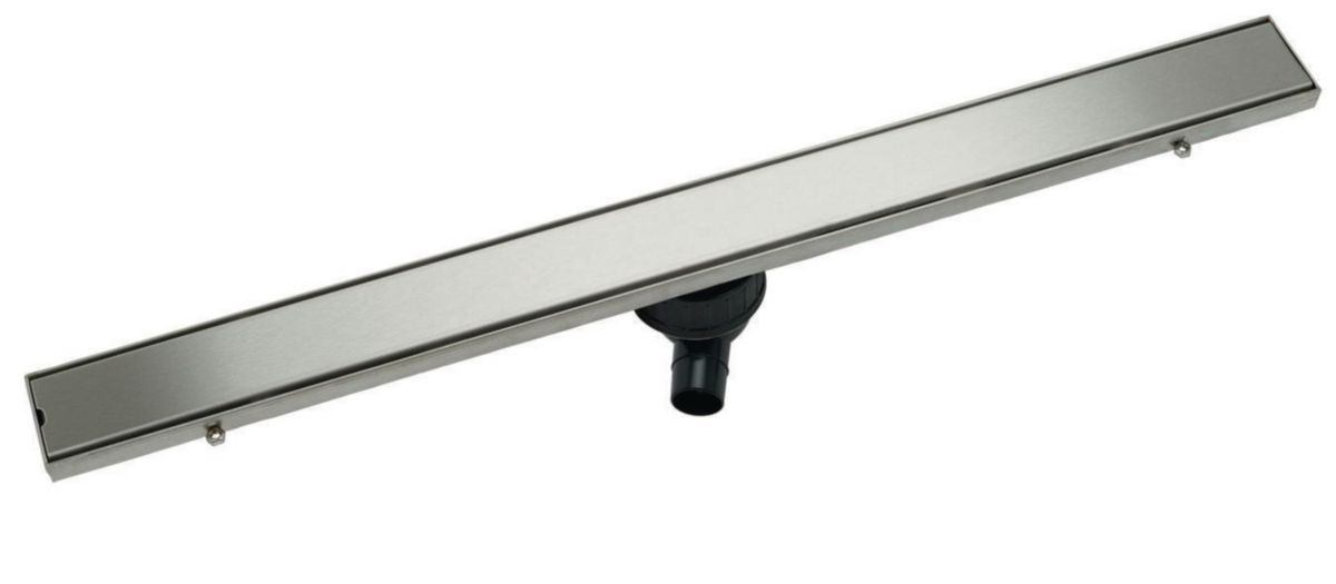 Caniveau douche à l'italienne Ekinox+ KBA070 sans platine d'étanchéité - inox satiné - garde d'eau 30 mm - Dn 50 - L. 700 mm