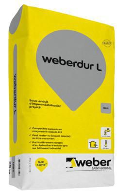 Sous-enduit d'imperméabilisation weberdur L - sac de 25 kg