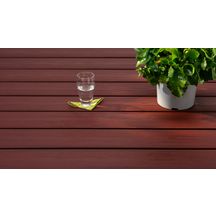 Lame terrasse bois composite Piazza One - red padouk - 25x140 mm - L. 4 m