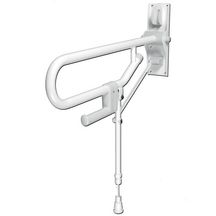 Barre double rabattable AKW INTERNATIONAL avec pied réglable blanc réf. 01830WH-LS