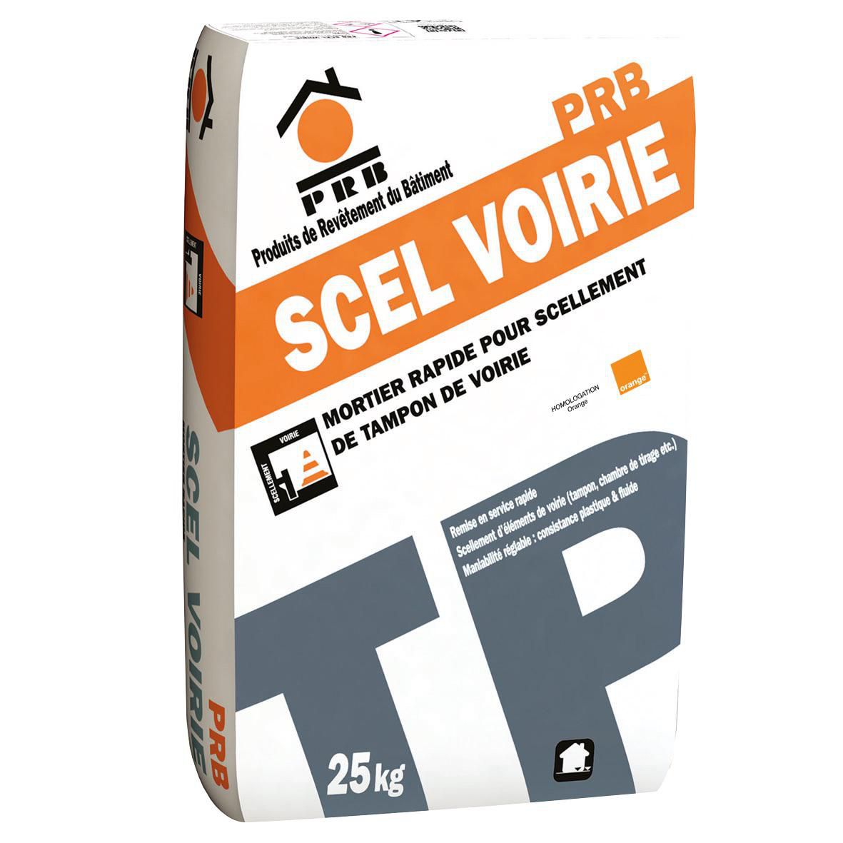 Scellement de voirie micro béton sac de 25 kg Réf. TPSCELVOIMB25