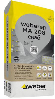 Mortier à prise ultra rapide weberep MA 208 - sac de 25 kg