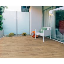 Carrelage sol extérieur Treverkview - grès cérame rectifié antidérapant - naturale outdoor - 20x120 cm