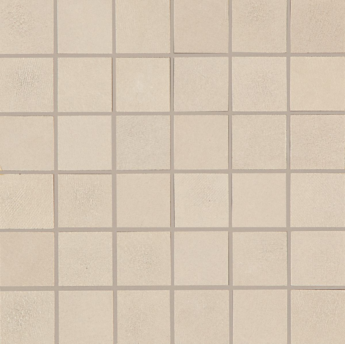 Mosaïque grès cérame sol/mur intérieur aspect béton Block - beige mat - 30x30 cm