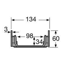 Caniveau 130 bas Connecto CAB773 - PVC gris clair - L. 0,5 m