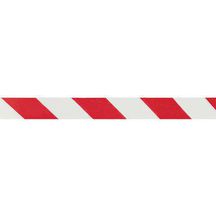 Ruban de signalisation "Amiante" - PE blanc/rouge - rouleau de 500 m x 75 mm