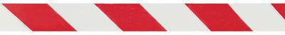 Ruban de signalisation "Amiante" - PE blanc/rouge - rouleau de 500 m x 75 mm