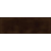 Carrelage métro faïence Soho - chocolat brillant - 10x30 cm