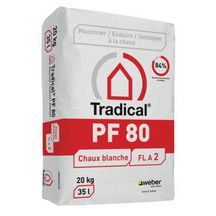 Chaux aérienne blanche Tradical PF 80 - sac de 20 kg