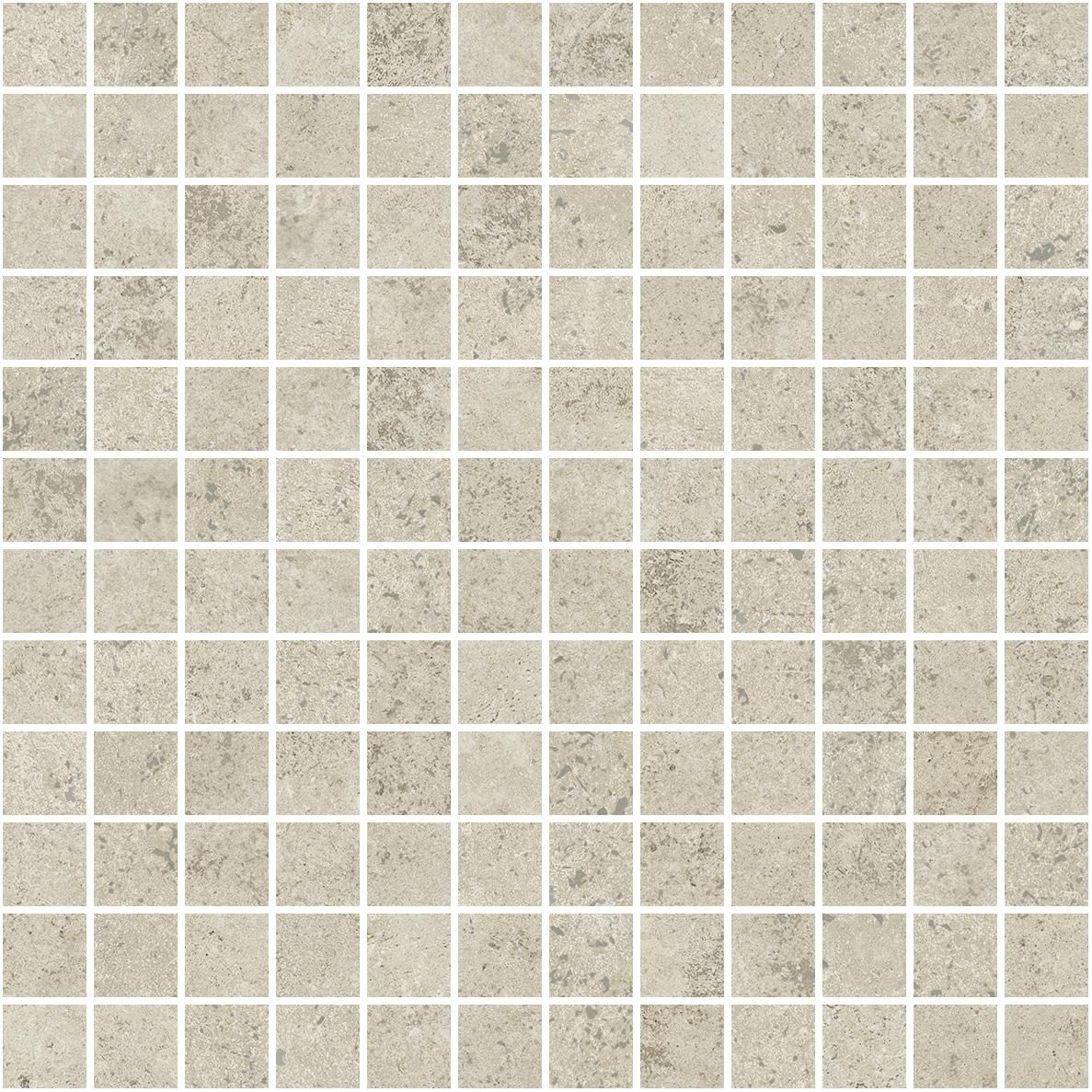 Mosaïque su foglio grès cérame Glam - tortora naturale rectifié antidérapant - 30x30 cm