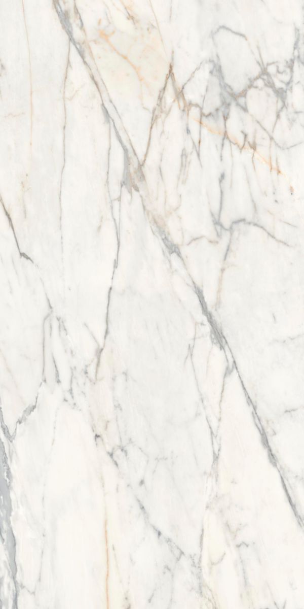 Carrelage XXL Grande Marble Look - grès cérame rectifié - golden white lustré - 120x240 cm - ép. 6 mm