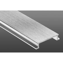 Profilé listel pour revêtement mur Designline-A aluminium chromé anodisé brossé longueur 2,50m DL625ACGB