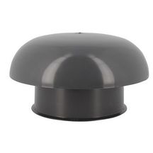 Chapeau de ventilation CC16M PVC simple ardoise avec moustiquaire diamètre embase 160 mm