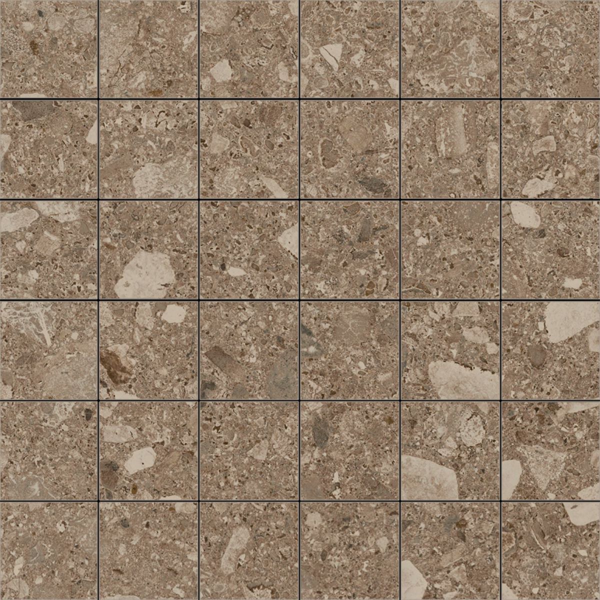 Mosaïque Mystone Ceppo di Grè - grès cérame - beige - 30x30 cm - ép. 10 mm