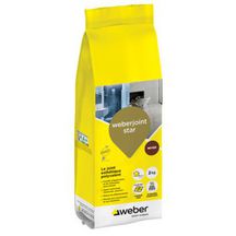 Joint de carrelage esthétique Weberjoint Star - ton noyer T01 - sac de 2 kg