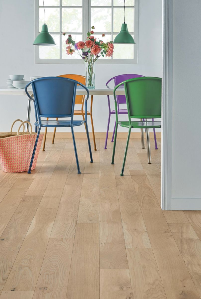 Parquet monolame contrecollé 139 Clic Unifit - chêne mix bois flotté - 12x139x1210 mm