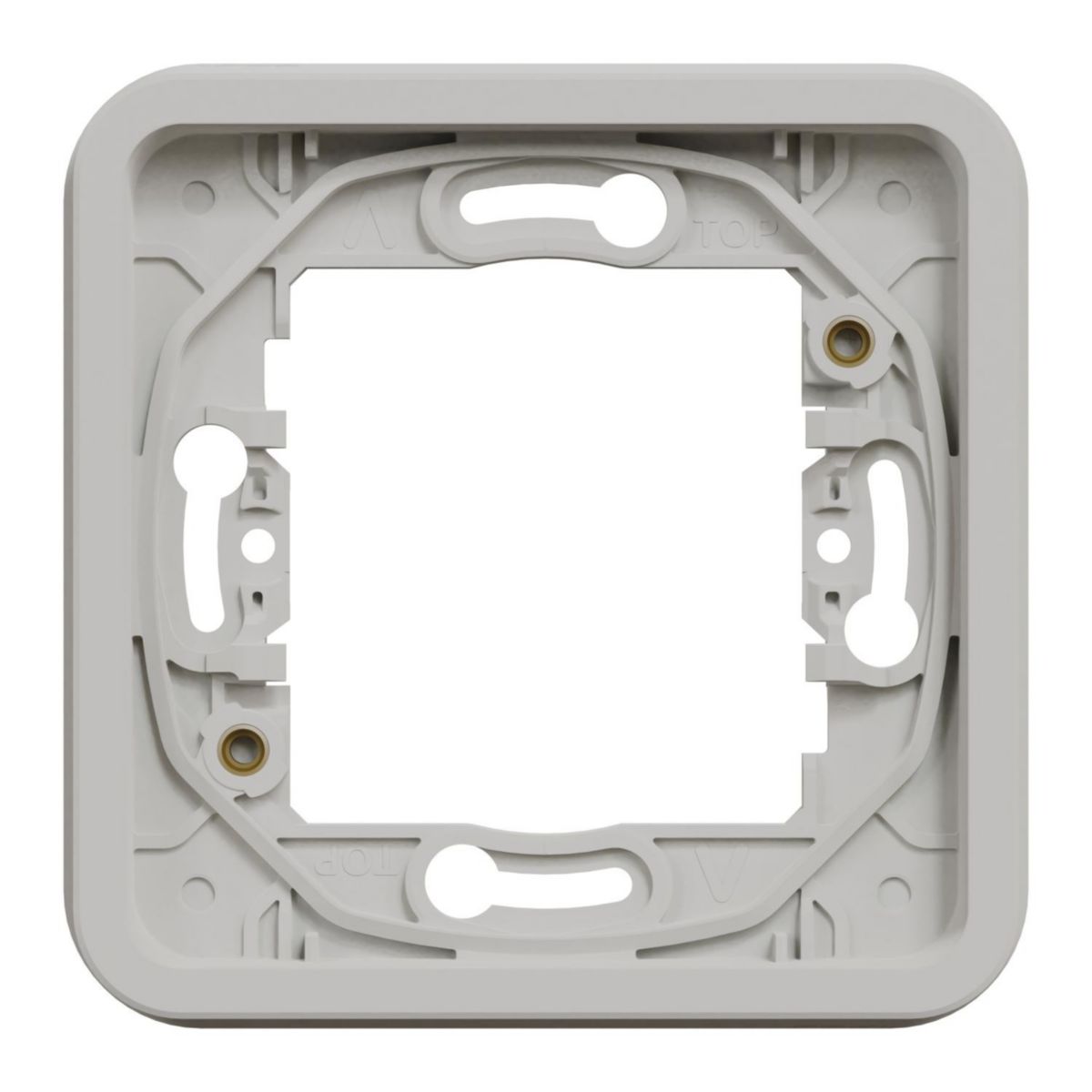 Cadre Mureva Styl - 1 poste - encastré - IP55 - IK08 - blanc