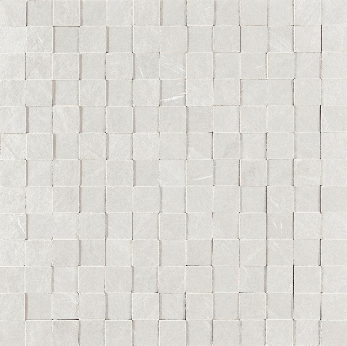 Mosaïque 3D Mystone Lavagna - grès cérame - ton bianco - 30x30 cm