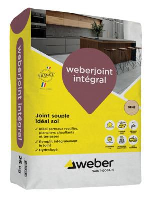 Mortier weberjoint integral pour sol et carreaux rectifiés - orme T06 - sac de 25 kg