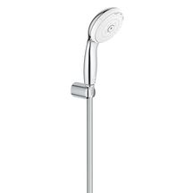 Ensemble de douche 3 jets avec support mural Tempesta 100 Chromé 27849001