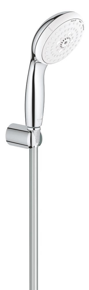 Ensemble de douche 3 jets avec support mural Tempesta 100 Chromé 27849001