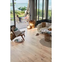 Parquet contrecollé Diva 139 Clic - chêne zenitude amande - 4 chanfreins - 12x139x495/1992 mm