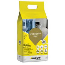 Joint de carrelage esthétique Weberjoint Star - gris ciment E00 - sac de 5 kg