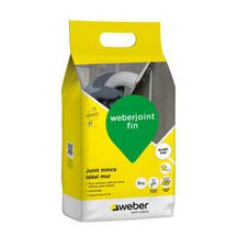 Mortier weberjoint fin pour carrelage mural - blanc pur E06 - sac de 5 kg