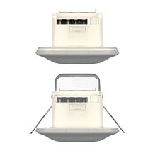 Détecteur de présence blanc 360°. IP 54. Contact renforcé 10 A. LED = max 400W. Montage encastré plafond. Détection Diamètre 10 m à 2.5 m de haut. Réglage TEMPO 15 sec-30 min + impulsion. Réglage possible via télécommande. Réf. 1030052