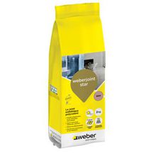 Joint de carrelage esthétique Weberjoint Star - ton silex T04 - sac de 2 kg