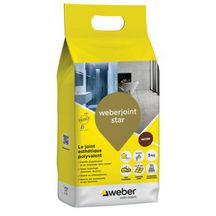 Joint de carrelage esthétique Weberjoint Star - ton noyer T01 - sac de 5 kg